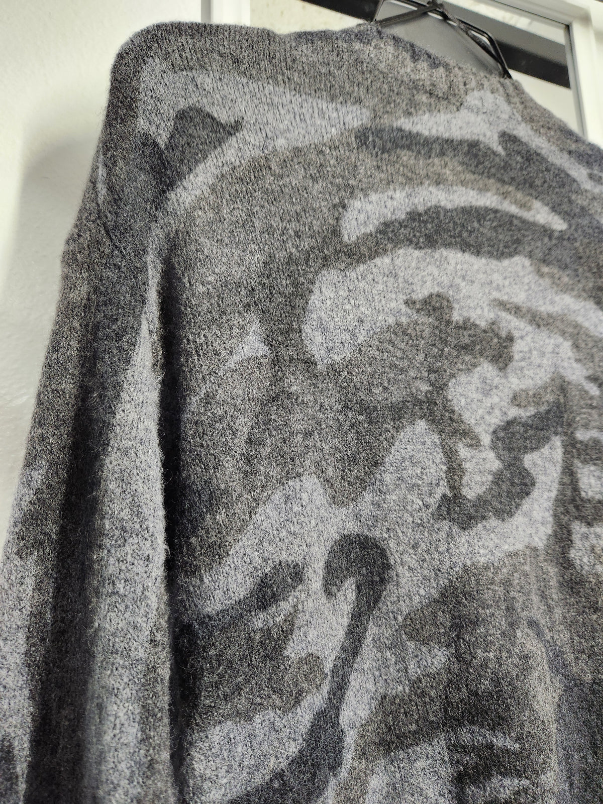 Rails "Louie" Charcoal Camo Knit Sweater