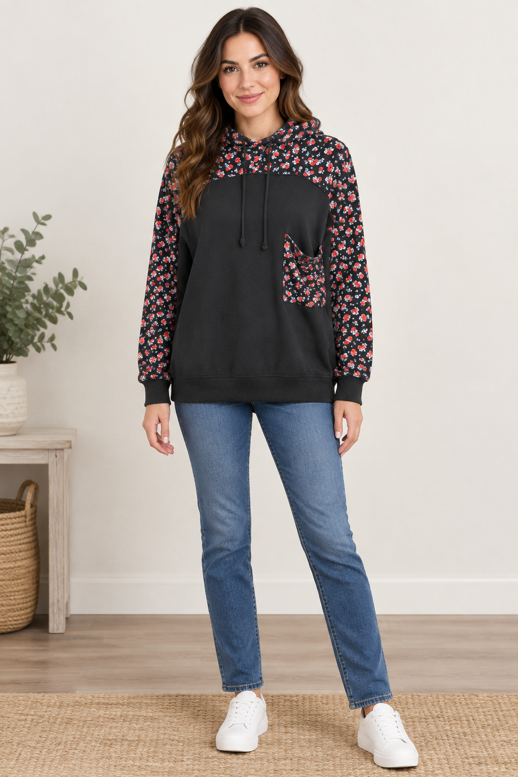 FP Movement "Role Call" printed hoodie by Free People