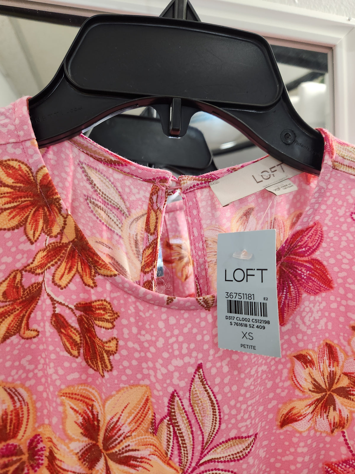 LOFT Lily Godet Puff Sleeve Mini Flare Dress