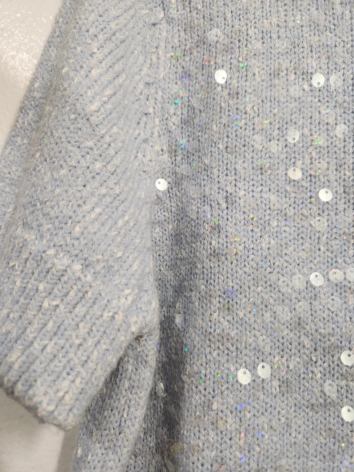 Nanette Lepore Sequin Crewneck Pullover Sweater