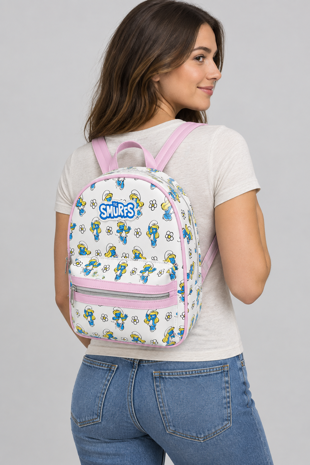 The Smurfs Smurfette Floral Mini Backpack