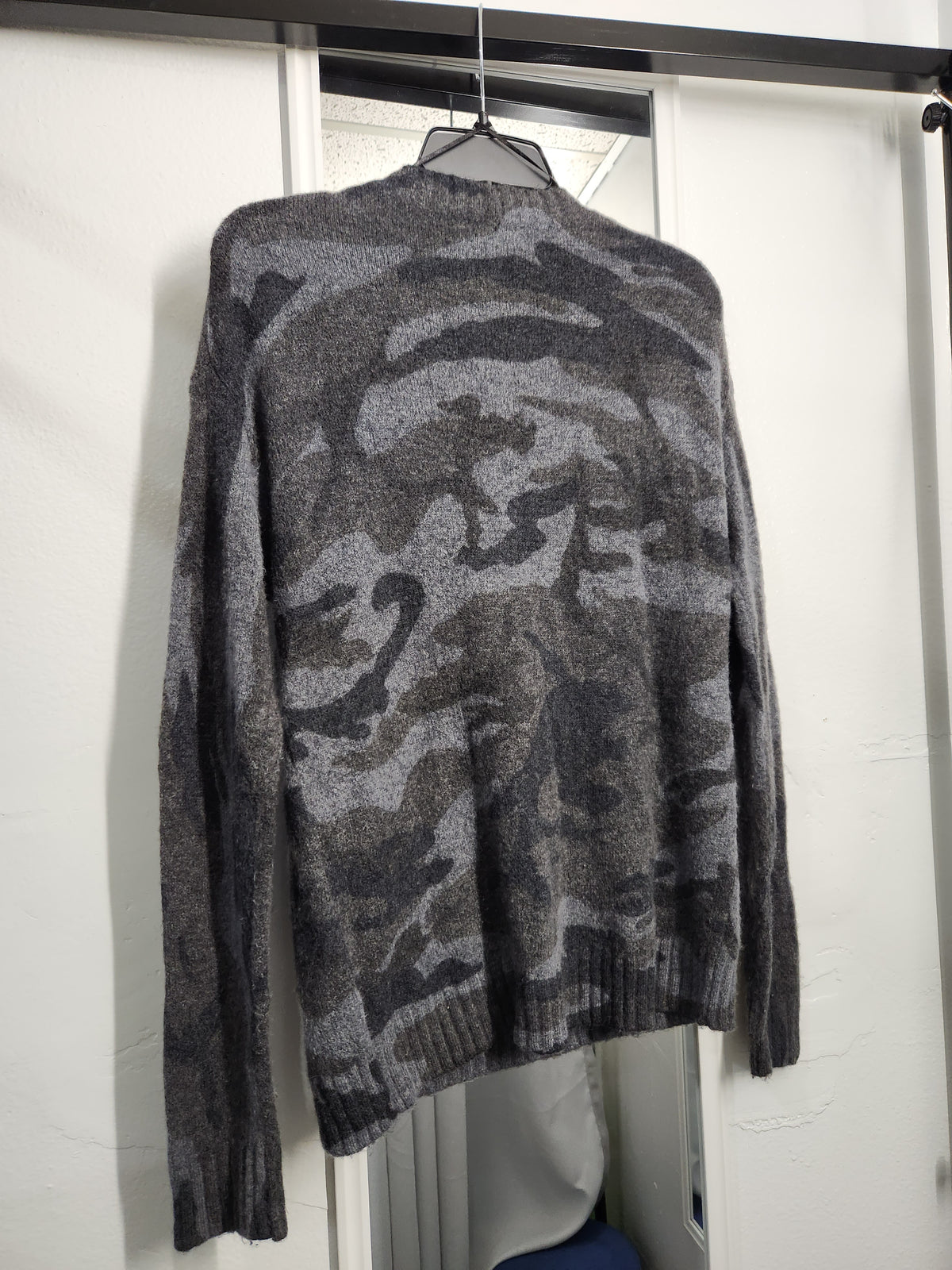 Rails "Louie" Charcoal Camo Knit Sweater