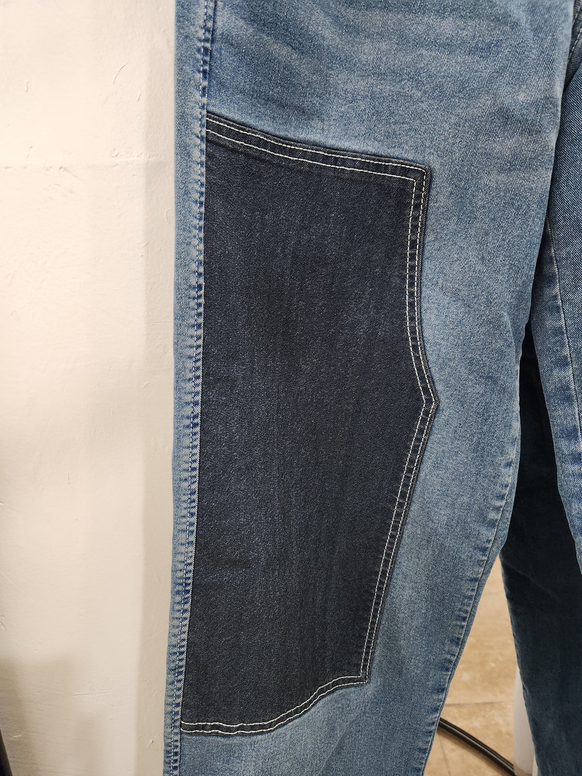 True Religion Reverse Denim Carpenter Pant