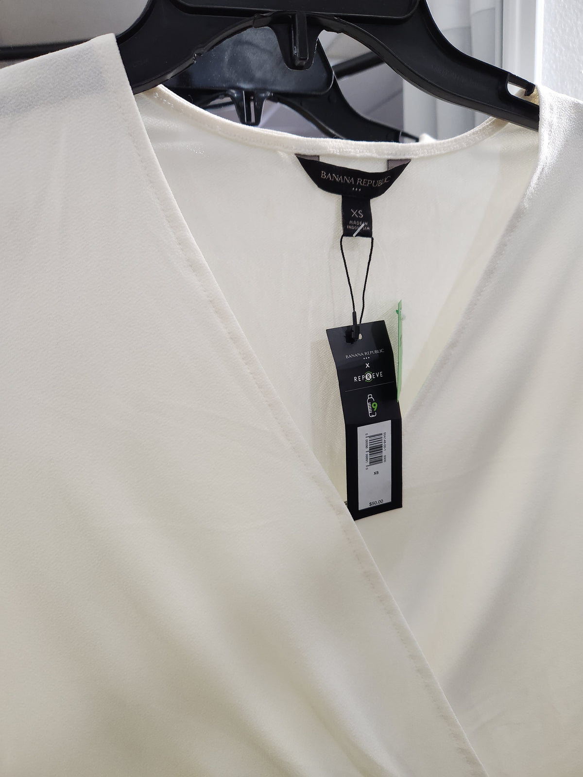 Banana Republic Long Sleeve Surplice Wrap Top