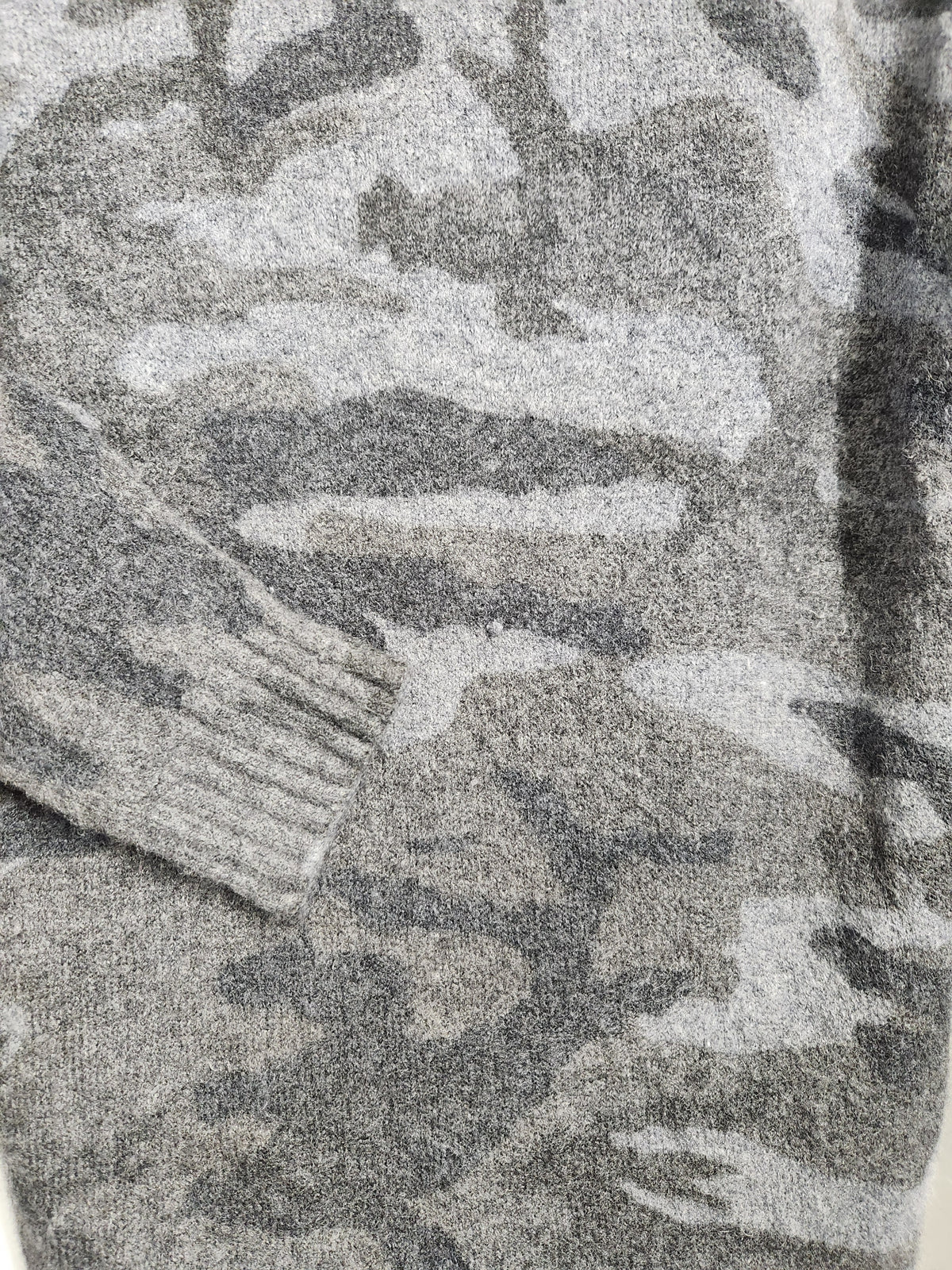 Rails "Louie" Charcoal Camo Knit Sweater