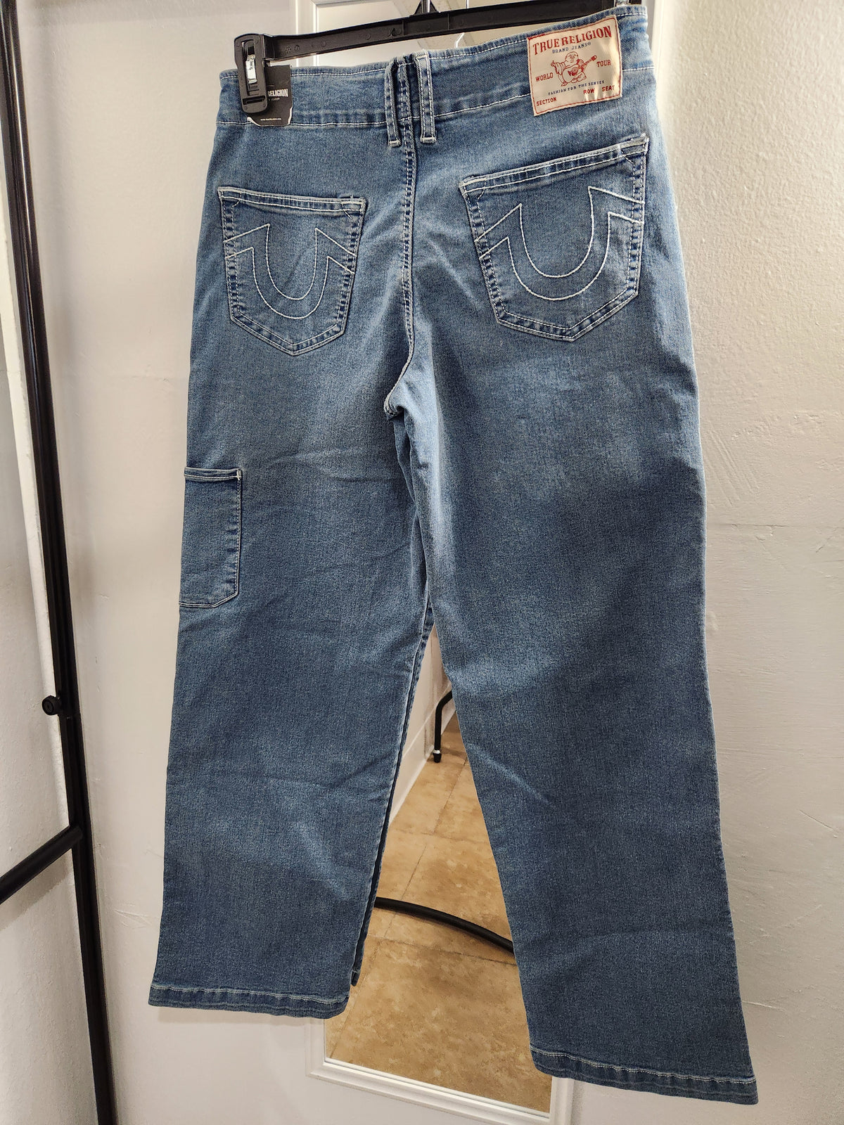True Religion Reverse Denim Carpenter Pant