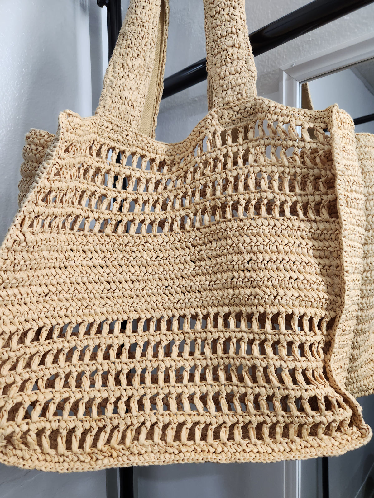 Karl Lagerfeld Paris Antibes Straw Tote Bag