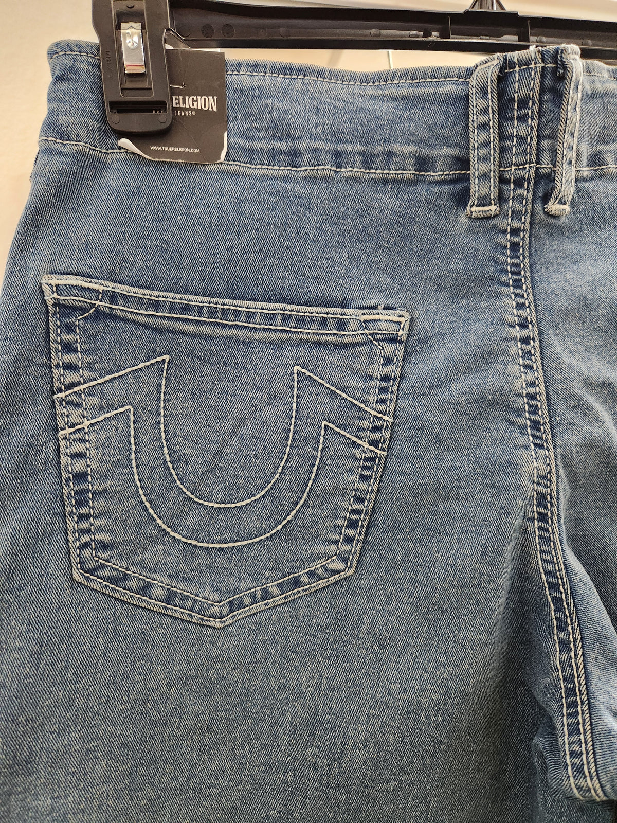 True Religion Reverse Denim Carpenter Pant